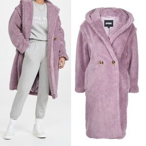 Apparis Lavender Faux Fur Coat
